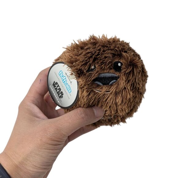 Lot of 4 Hallmark Star Wars Fluffballs Plush Chewbacca Darth Vader Finn Princess - Picture 4 of 6